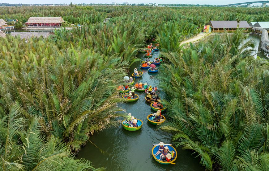 Combo Entry ticket: Thanh Ha Pottery Park and Cam Thanh Basket Boat ride for 2 pax