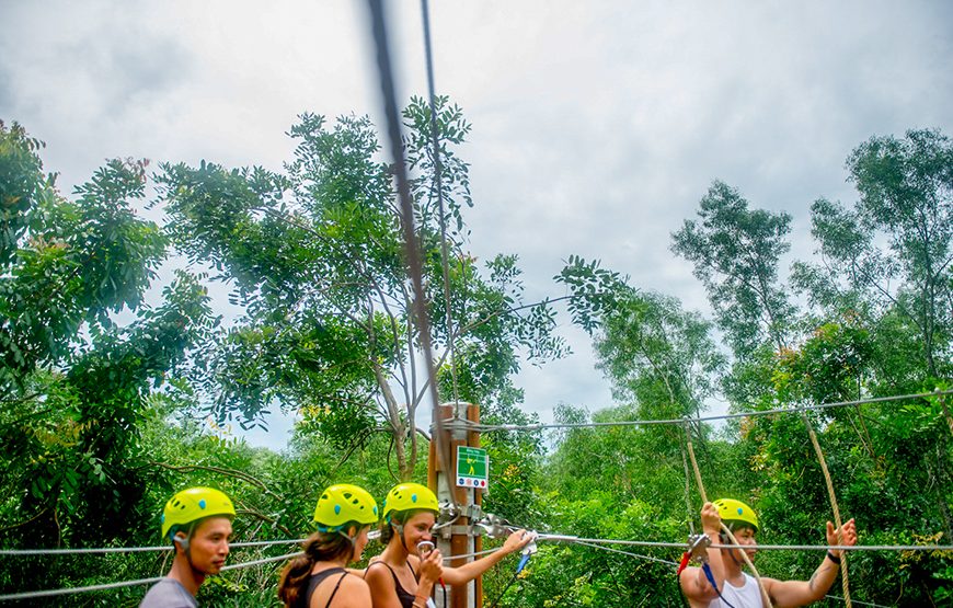 Private tour: Full-day Adventure With The Zipline And Highwire Package From Hue City